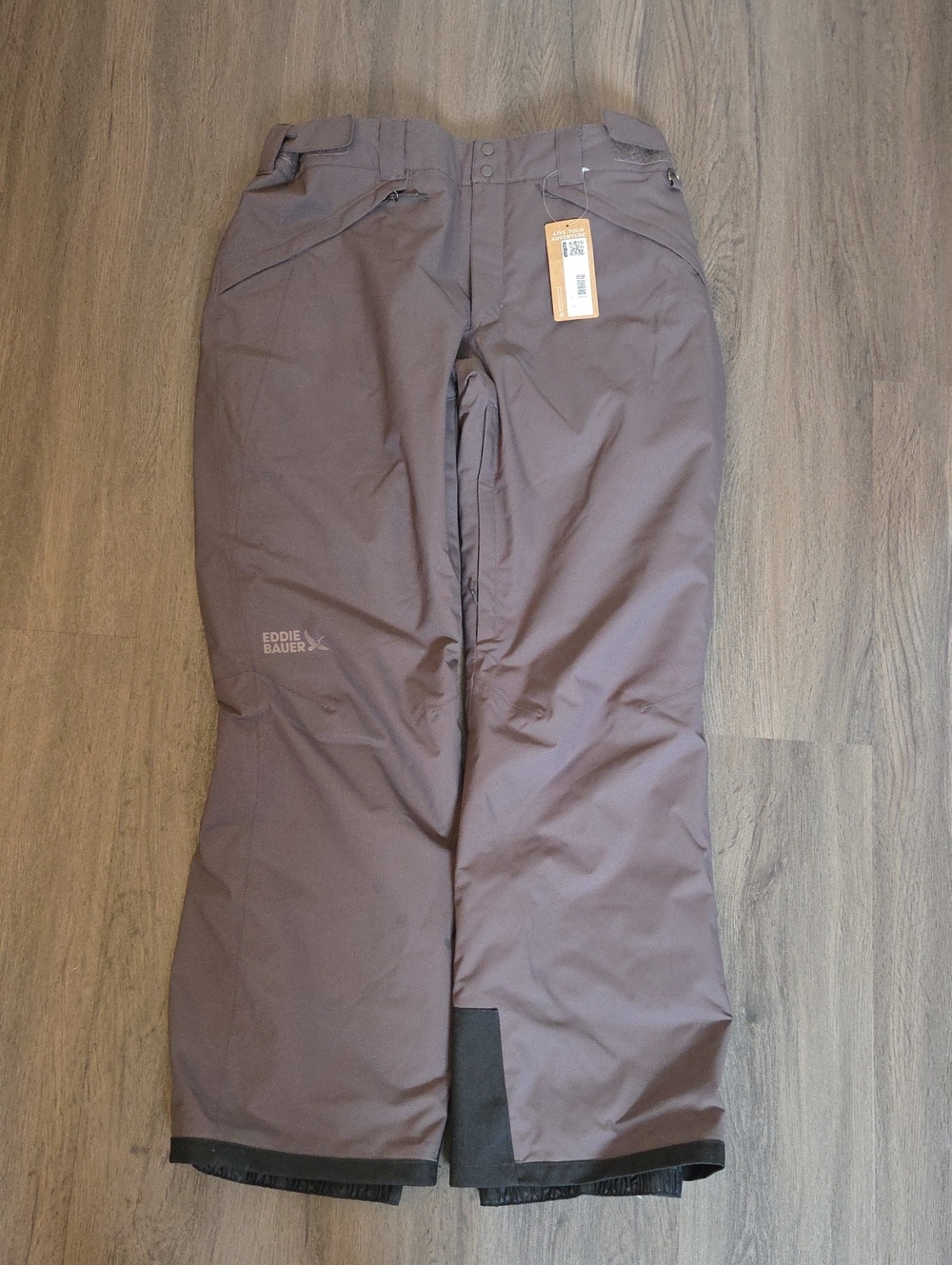Eddie Bauer Powder Search Women's Insulated Boot-Cut Snow Pants in Aubergene/plu